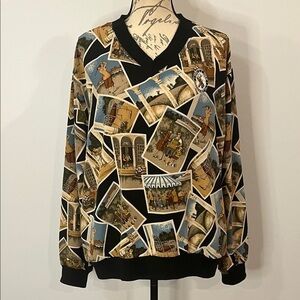 Vintage Tail 1999 US Open golf print microfiber pullover with pockets L